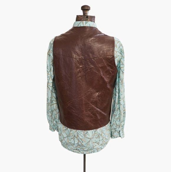 Vintage Ken's Leather Pigskin Vest - Picture 3 of 8